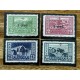 ALBANIA 1924 Yv 136/9 SERIE COMPLETA NUEVAS CON GOMA 60 euros